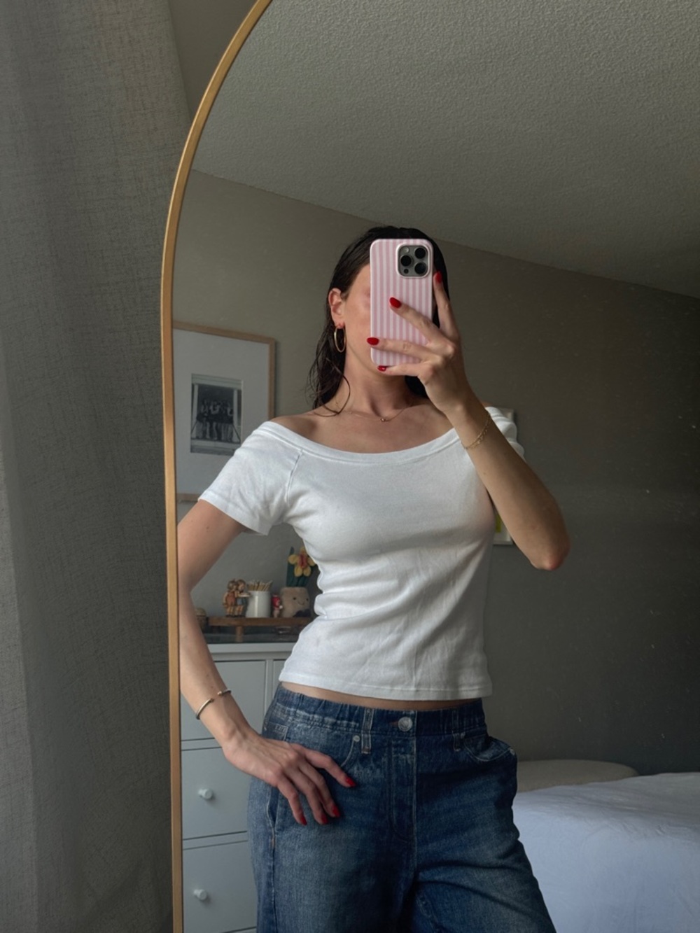 Brandy Melville Off the Shoulder Top